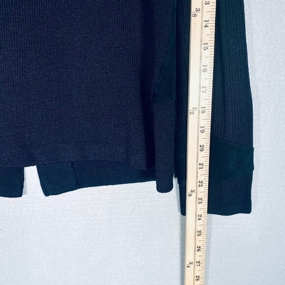 Vintage St John Jacket Womens 8 Black Full Zip Blazer Ribbed Sleeves Old Money - Picture 10 of 10